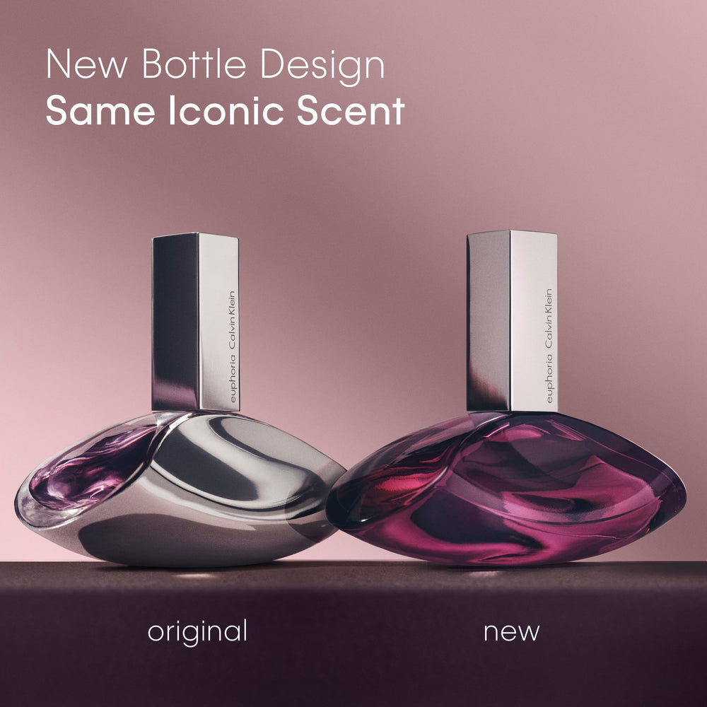 Calvin Klein Euphoria pomegranate note highlighted for a bold opening.