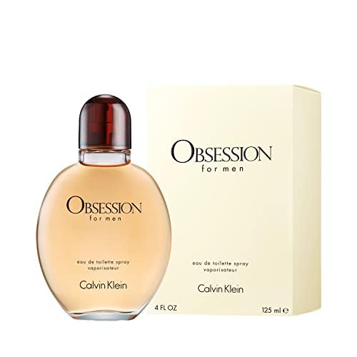 Calvin Klein Obsession for Men spray action illustrating controlled fragrance release