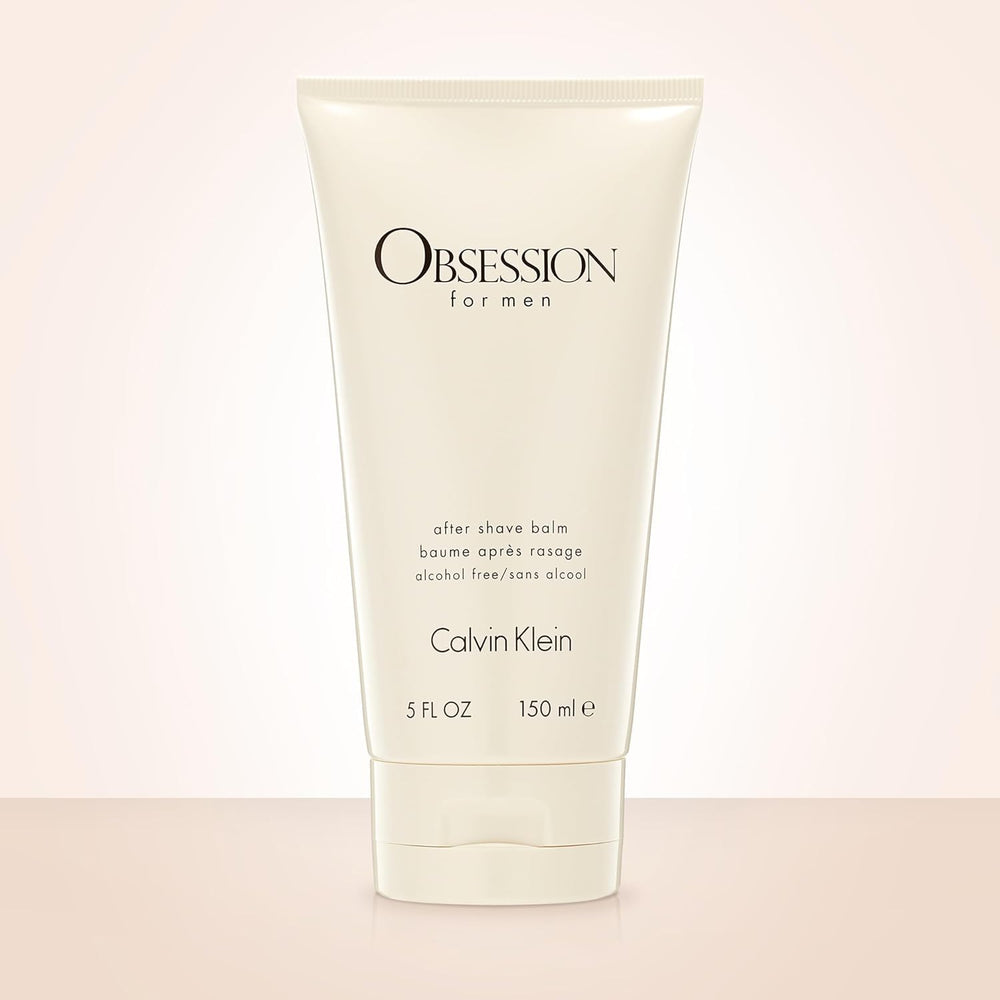 Close-up of Obsession balm texture showing creamy, moisturizing post-shave care
