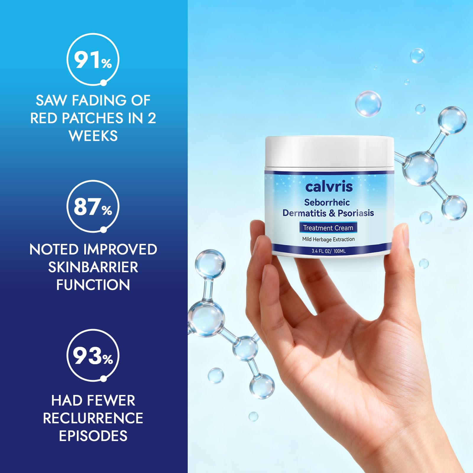 Calvris bottle and packaging suitable for daily use