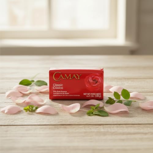 Camay Classic: espuma cremosa al lavar, sensación suave y confortable.