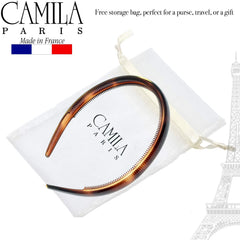 Camila Paris AD44 flexible headband design worn for versatile hairstyles