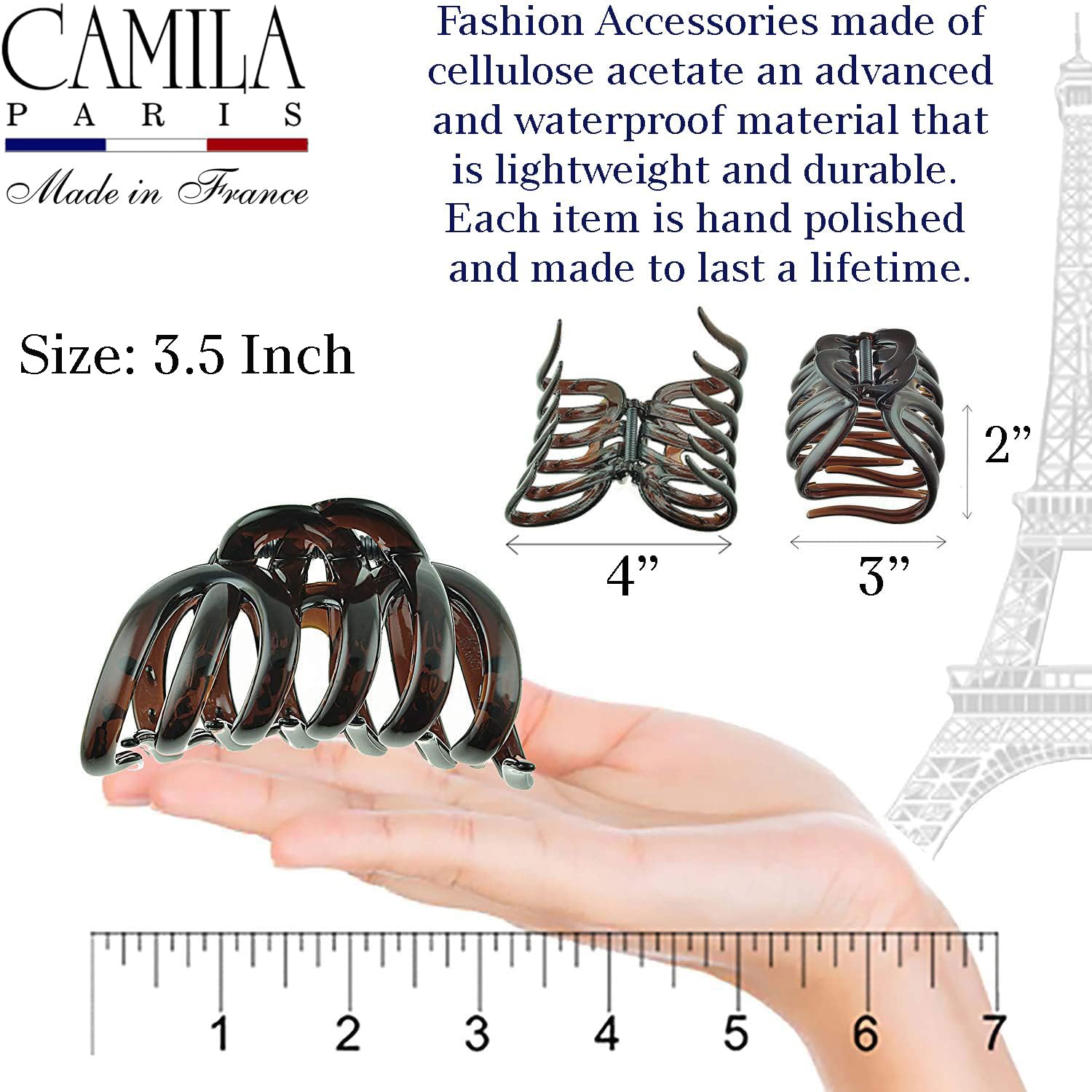 Acetato de celulosa francés Camila Paris AD718, material ligero y duradero.