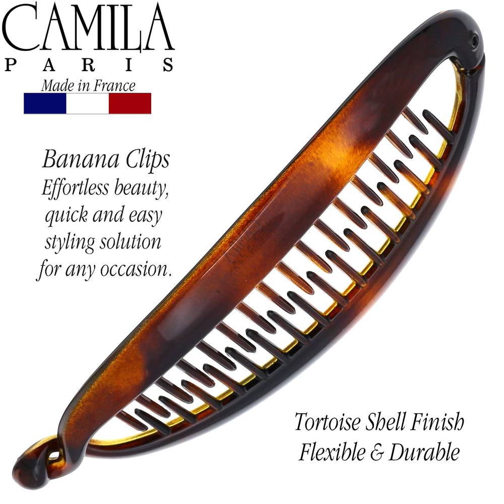 Camila Paris CP2 clip banana, enganche entrelazado para mayor estabilidad