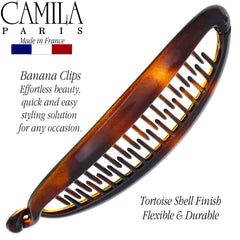 Camila Paris CP2 clip banana, enganche entrelazado para mayor estabilidad