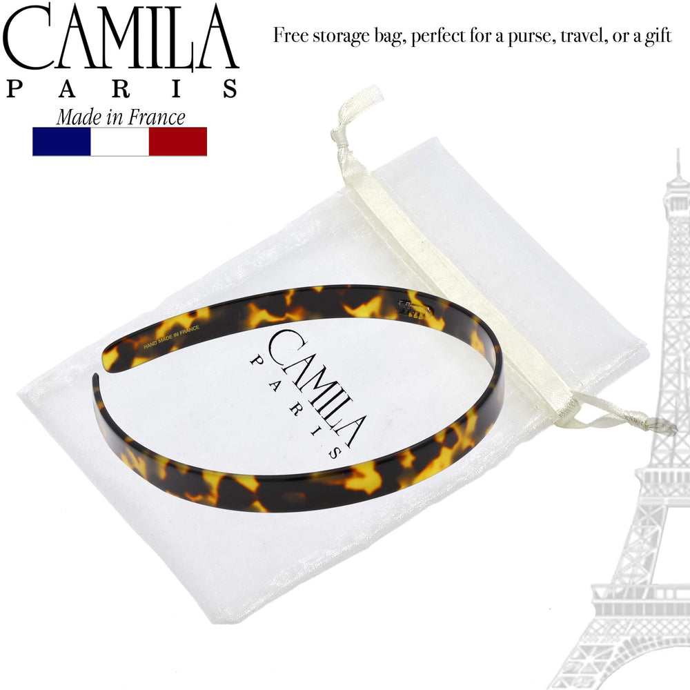 Camila Paris CP2003 headband France-made craftsmanship and durable acetate.