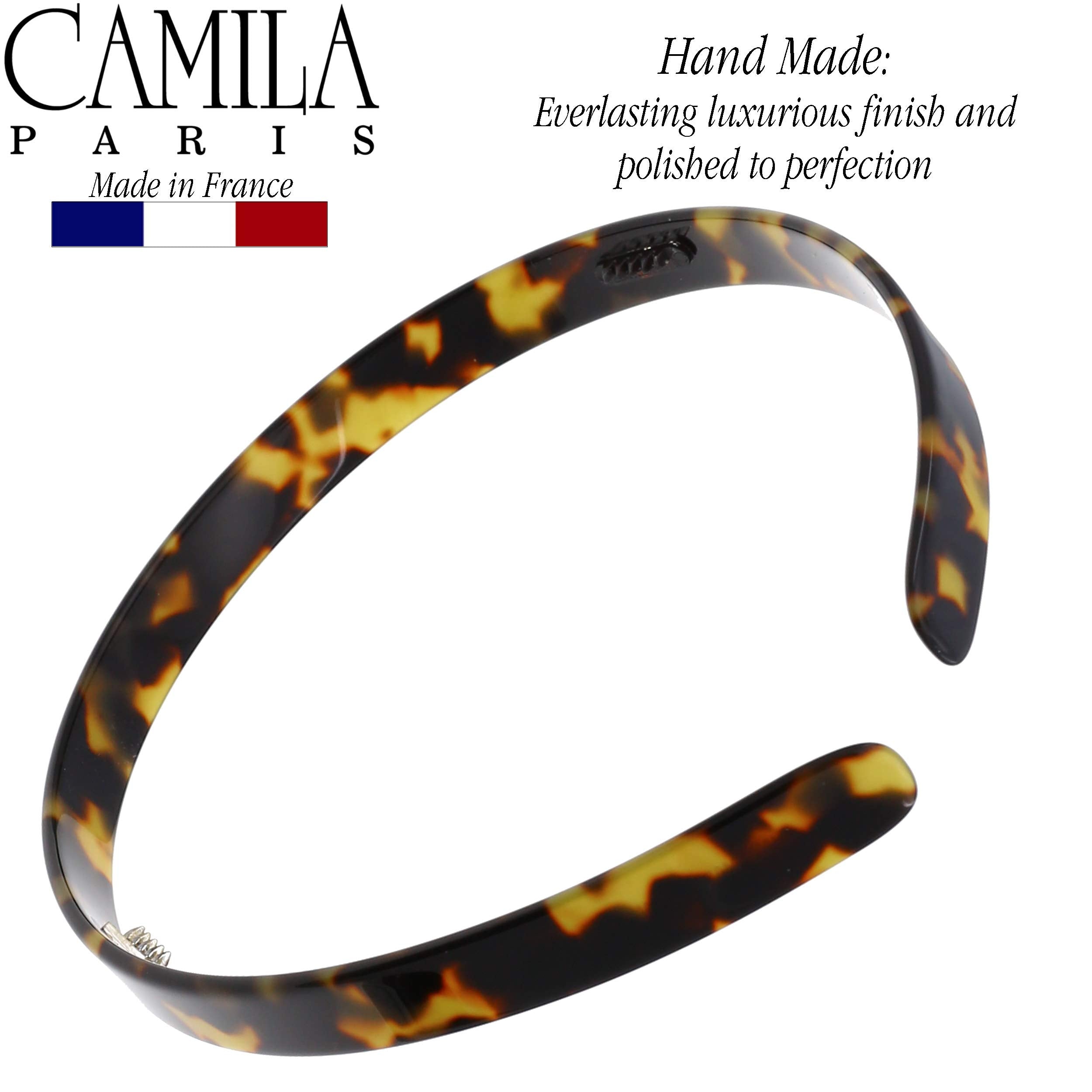 Camila Paris CP2003 headband on hair, secure grip without tugging.