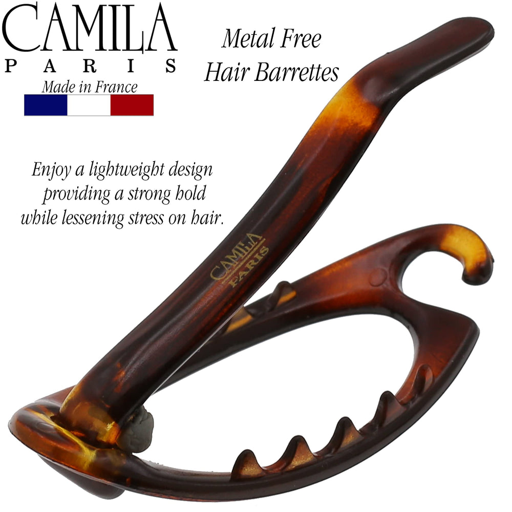 Barrette Camila CP2316 con estilo elegante para cabellos rizados, lisos o ondulados.