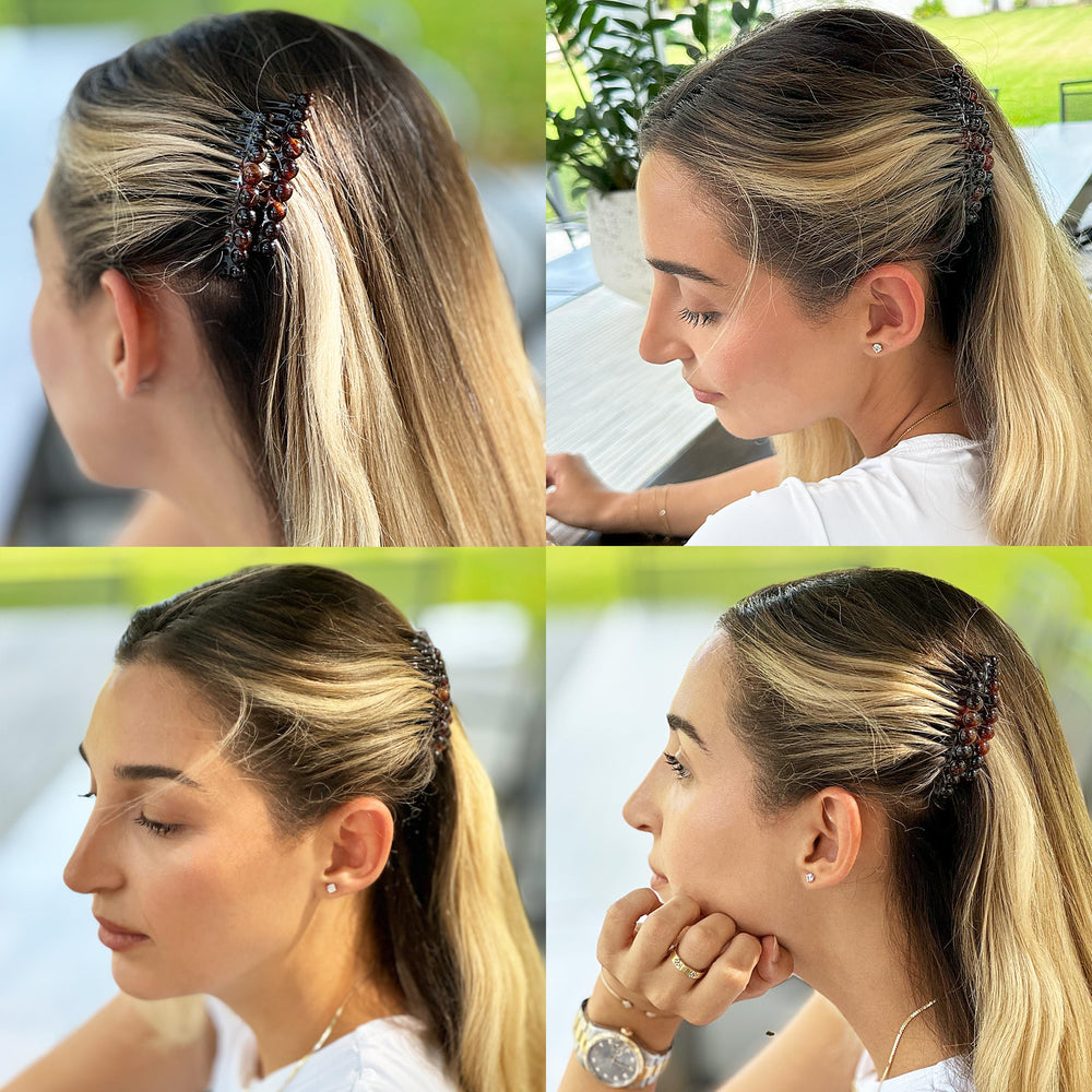 Camila Paris CP33/2 French twist combs offer easy, sophisticated styling for daily wear.