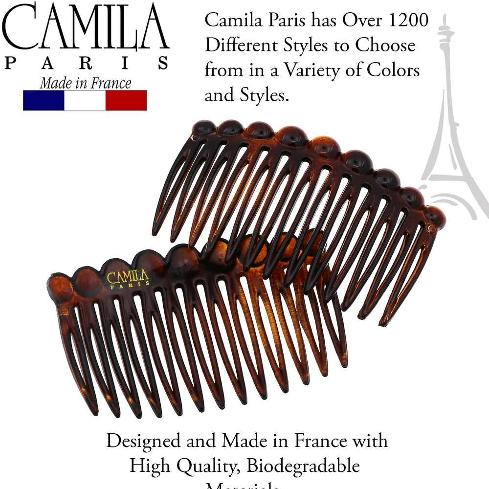 Camila Paris CP33/2 tortoise shell color complements various hair tones.