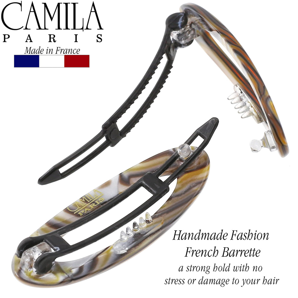 Camila Paris CP3367 onyx barrette designed for girls with reliable grip