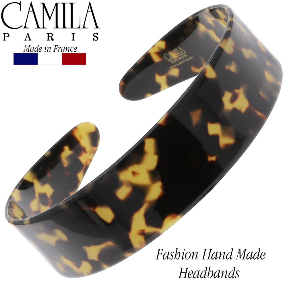 Camila Paris CP3460 headband detail shows luxurious polished finish.