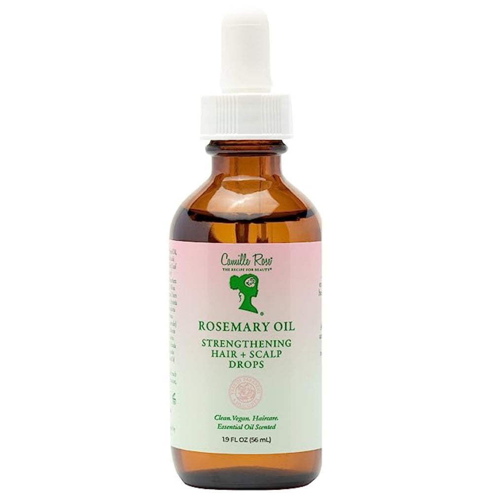 Camille Rose Aceite Romero Cabello Botella: fortalece mechones con aplicación directa.