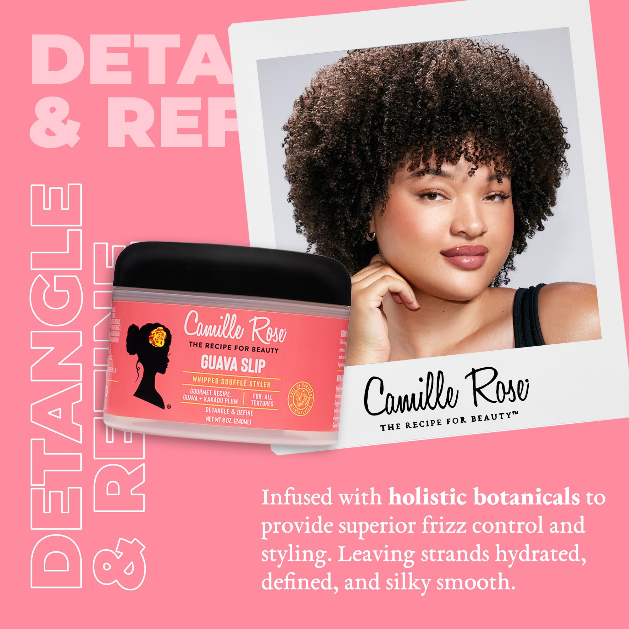 Camille Rose Guava batida control del encrespamiento y definición para rizos