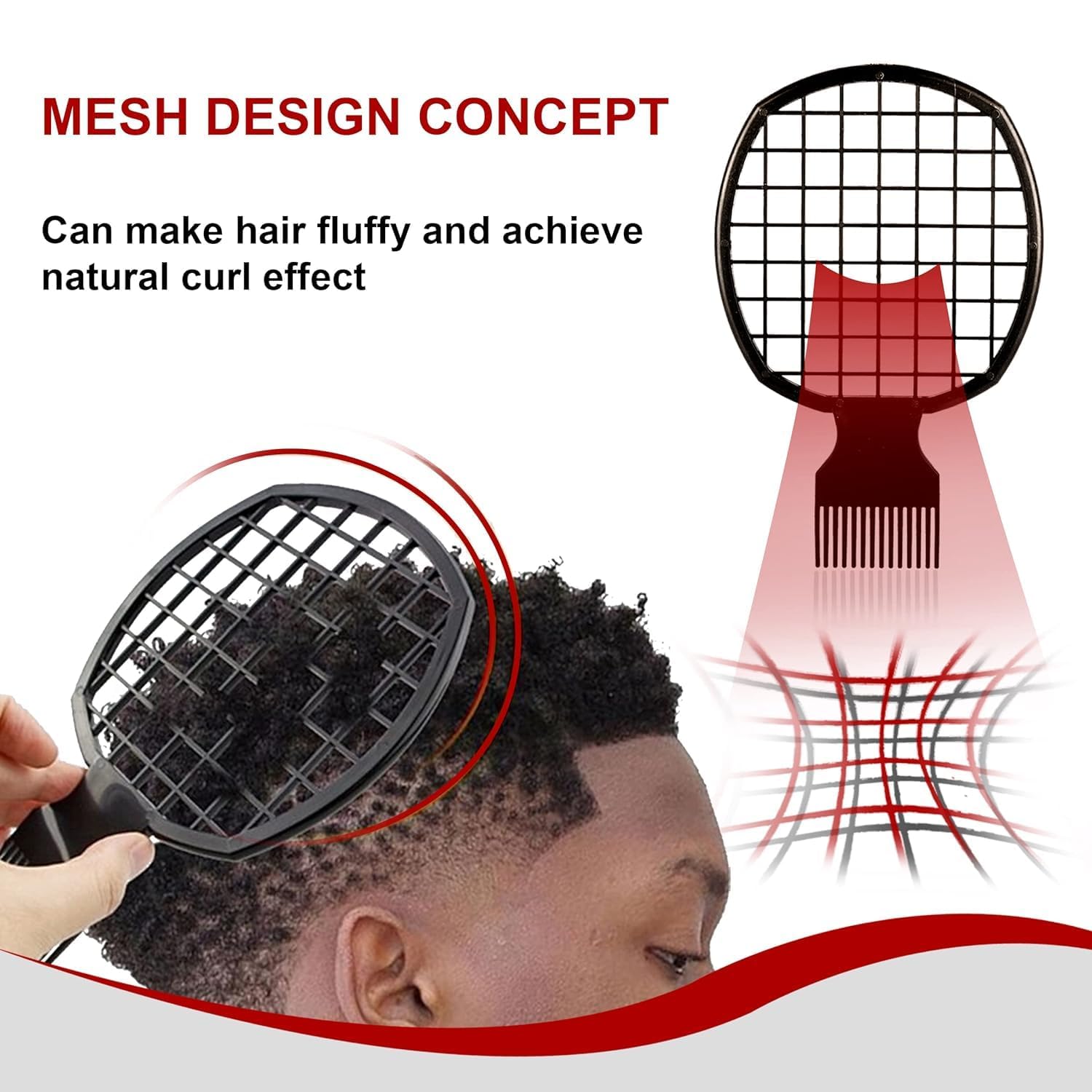 CAMOT two-piece set includes curl sponge and twist comb with warranty.