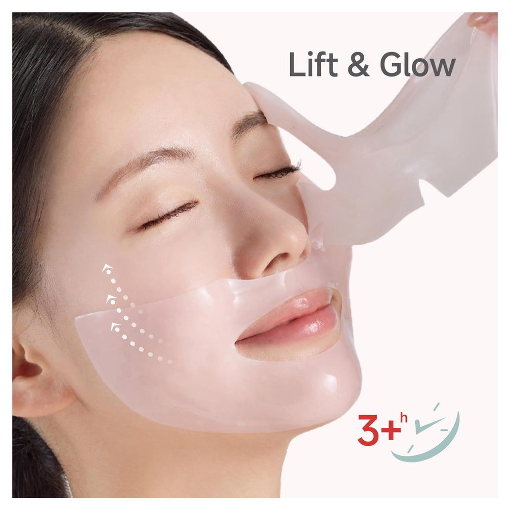 CandorLov hydrogel mask for glass skin provides a lifted, radiant appearance.
