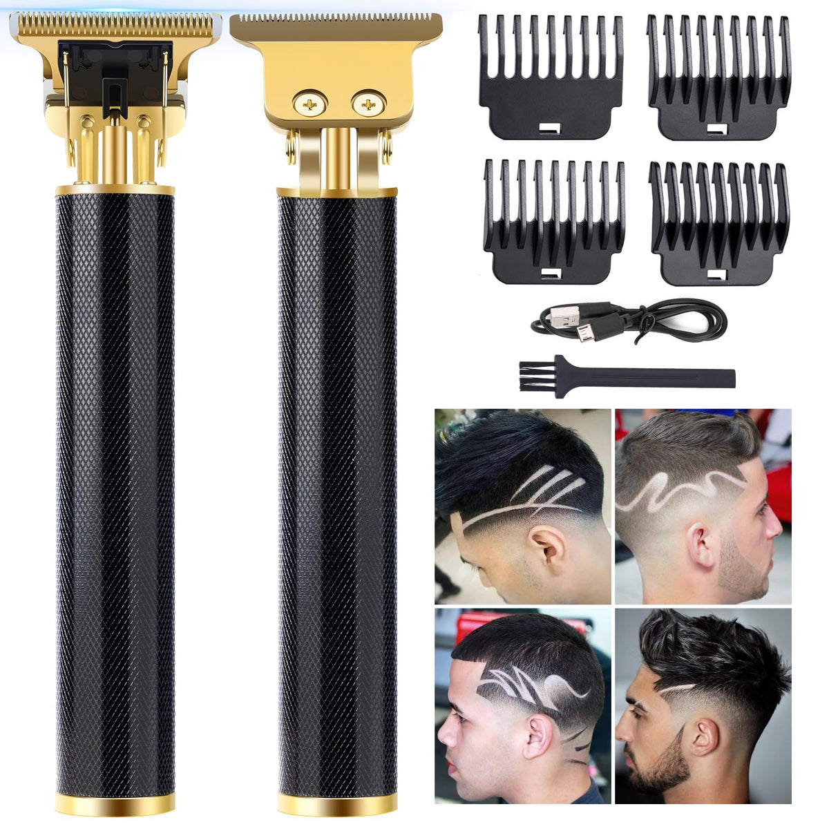 Candyfouse beard trimmer zero gap head for precise grooming