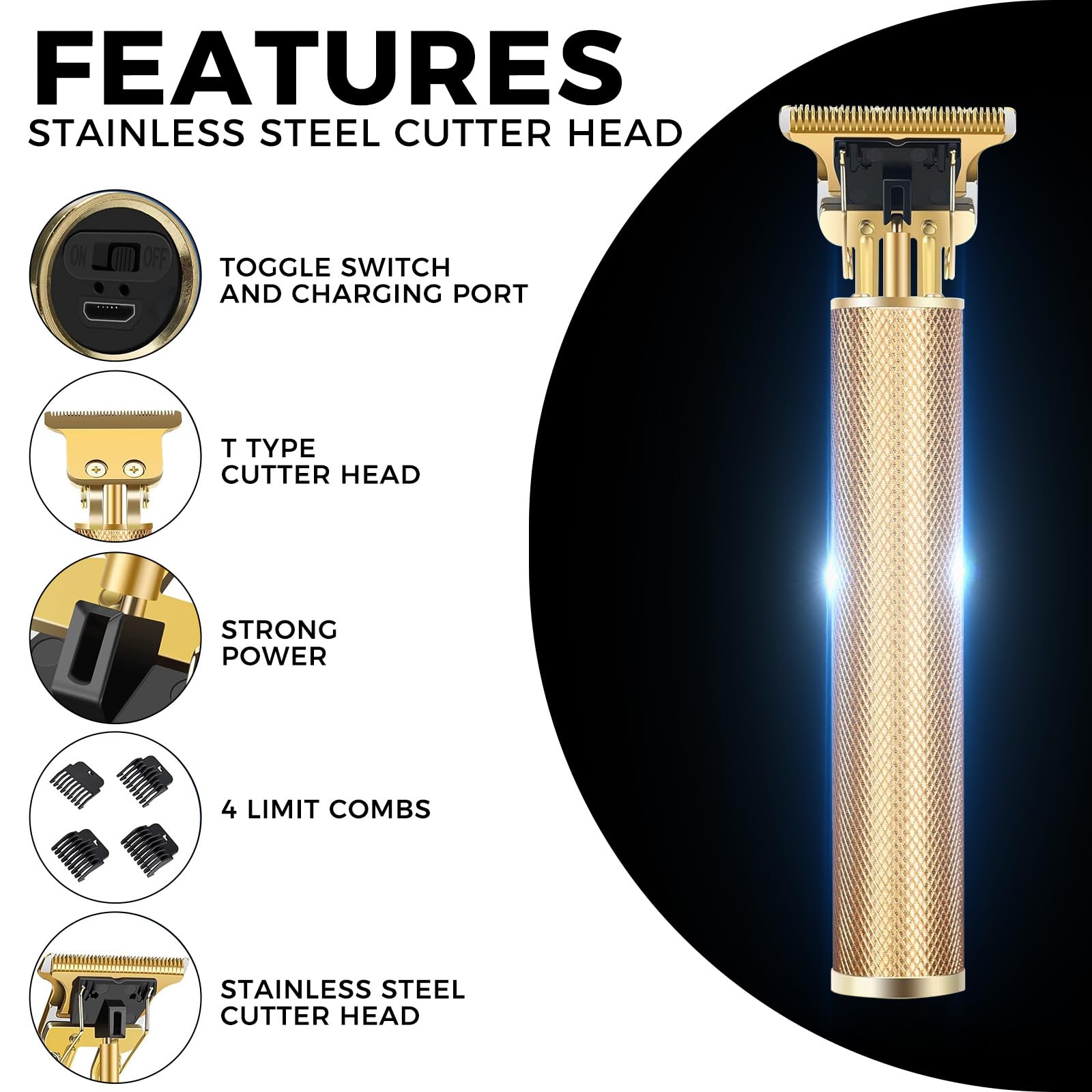 Candyfouse water-resistant body enables quick blade rinsing and maintenance.
