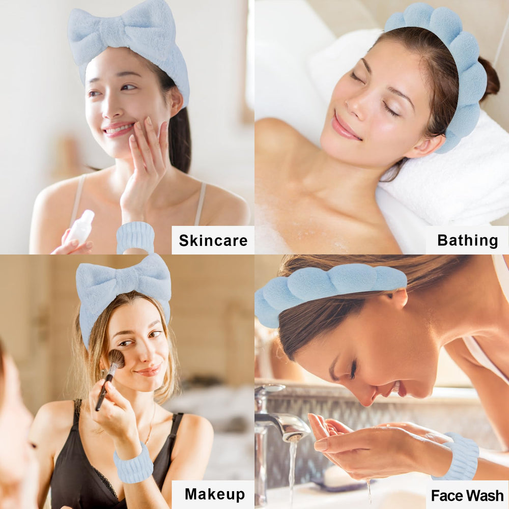 Canitor clips cabello spa azul, fija mechones para mascarillas.