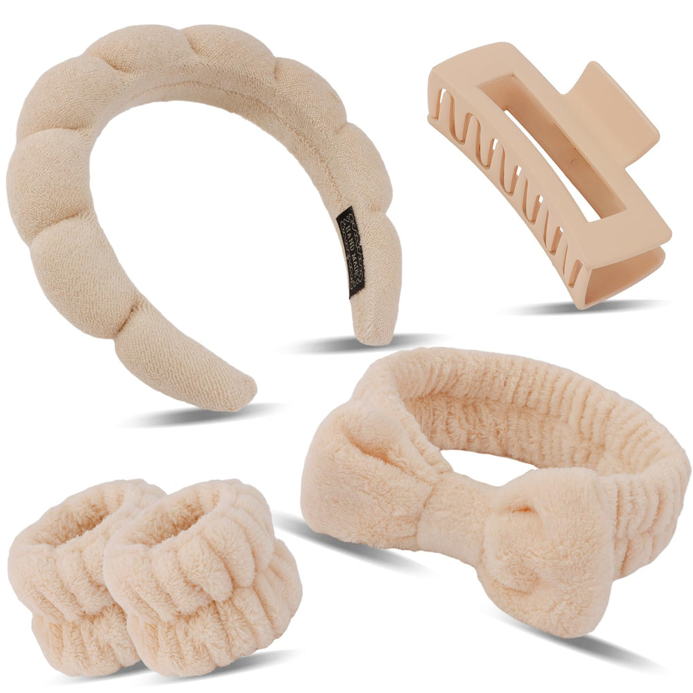 Canitor diadema spa lazo: comodidad para mantener el cabello fuera del rostro.