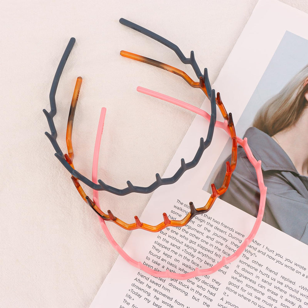 Canitor diademas zigzag beige, tono neutro para cualquier conjunto