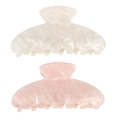Canitor acrylic marble hair claw clip with smooth edges for gentle styling