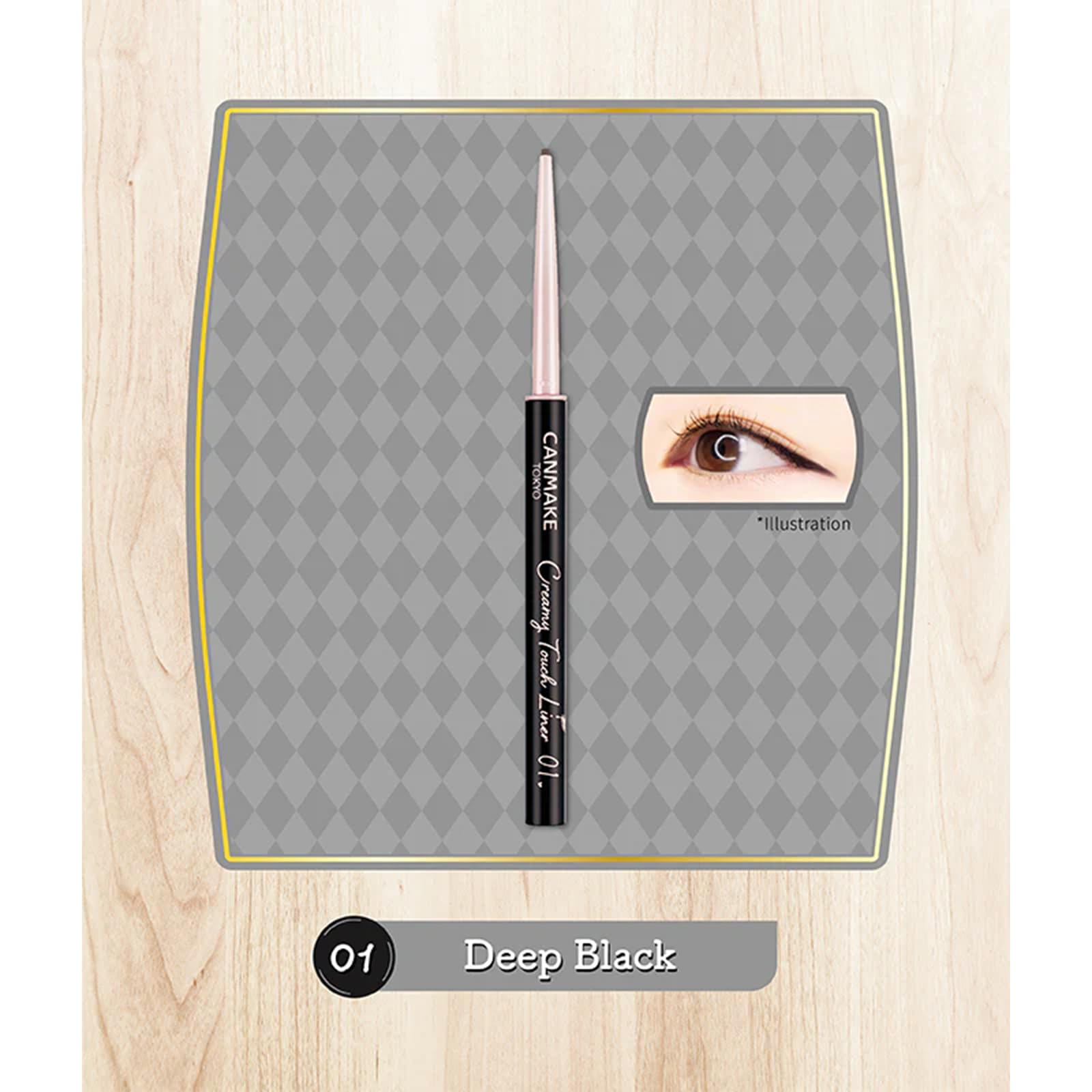 CANMAKE Creamy Touch Liner duracion-impermeable ideal para agua y sudor.