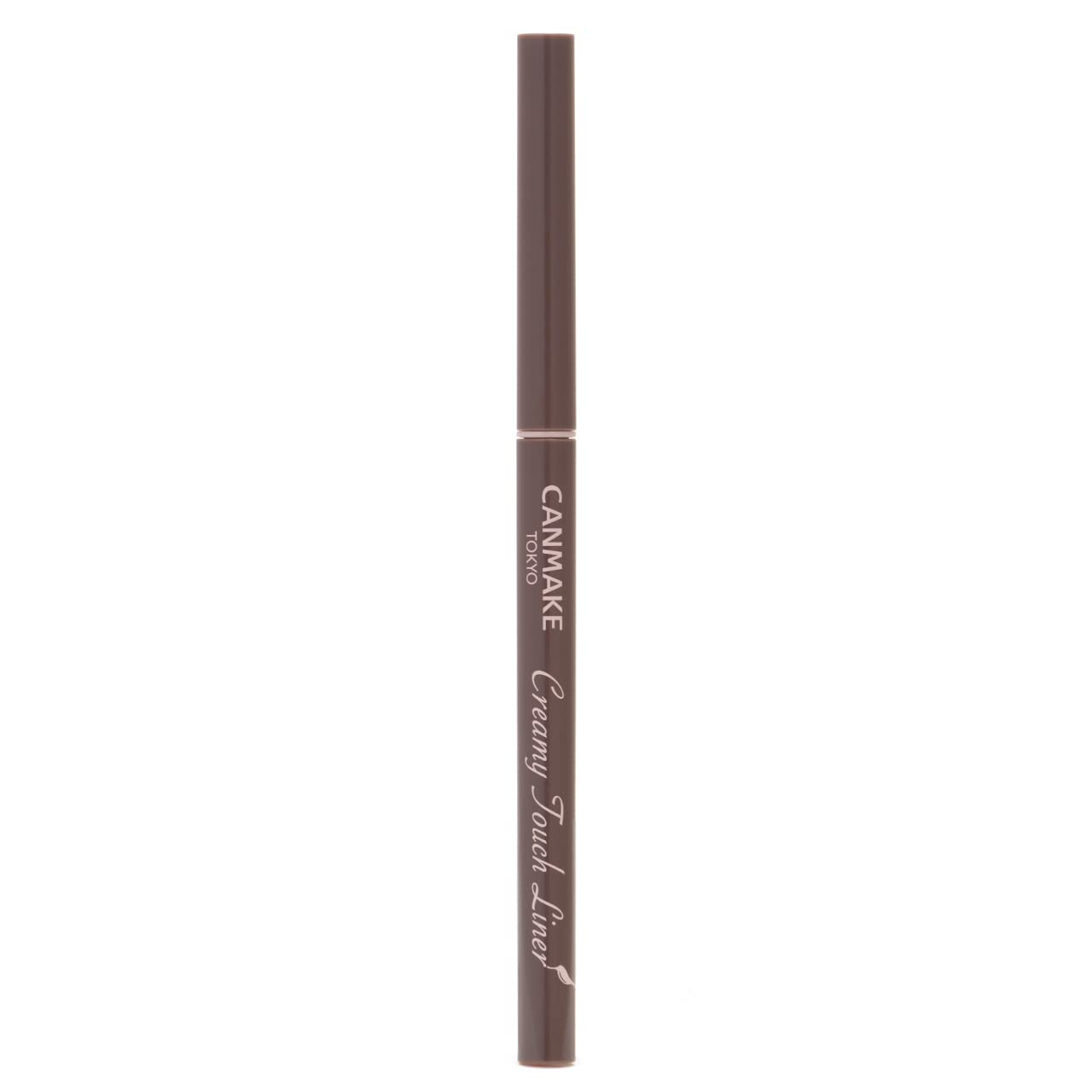 CANMAKE delineador de tacto cremoso, punta ultra fina 1-5mm para trazos precisos.