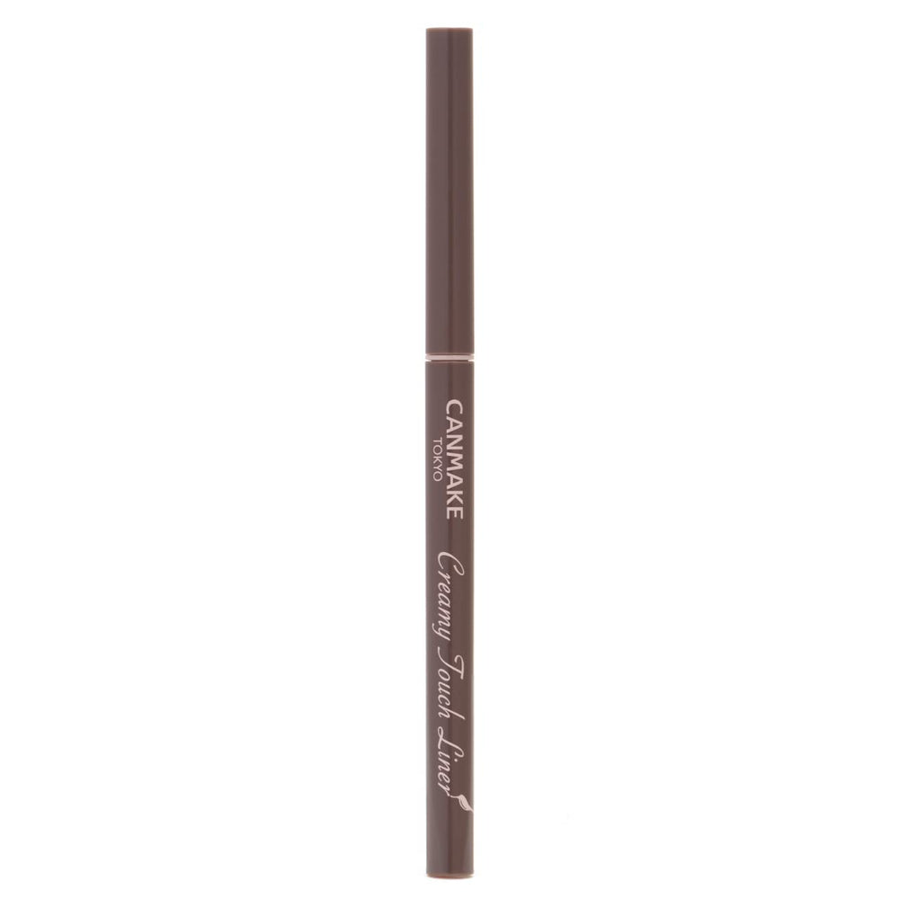 CANMAKE delineador de tacto cremoso, punta ultra fina 1-5mm para trazos precisos.