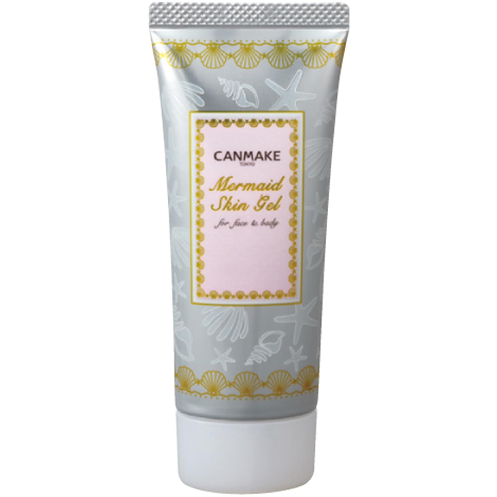 CANMAKE Gel Piel Sirena envase transparente; textura ligera para pre-maquillaje.
