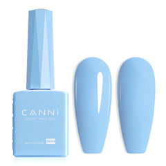 CANNI Baby Blue Gel bottle front view shows true color for precise matching