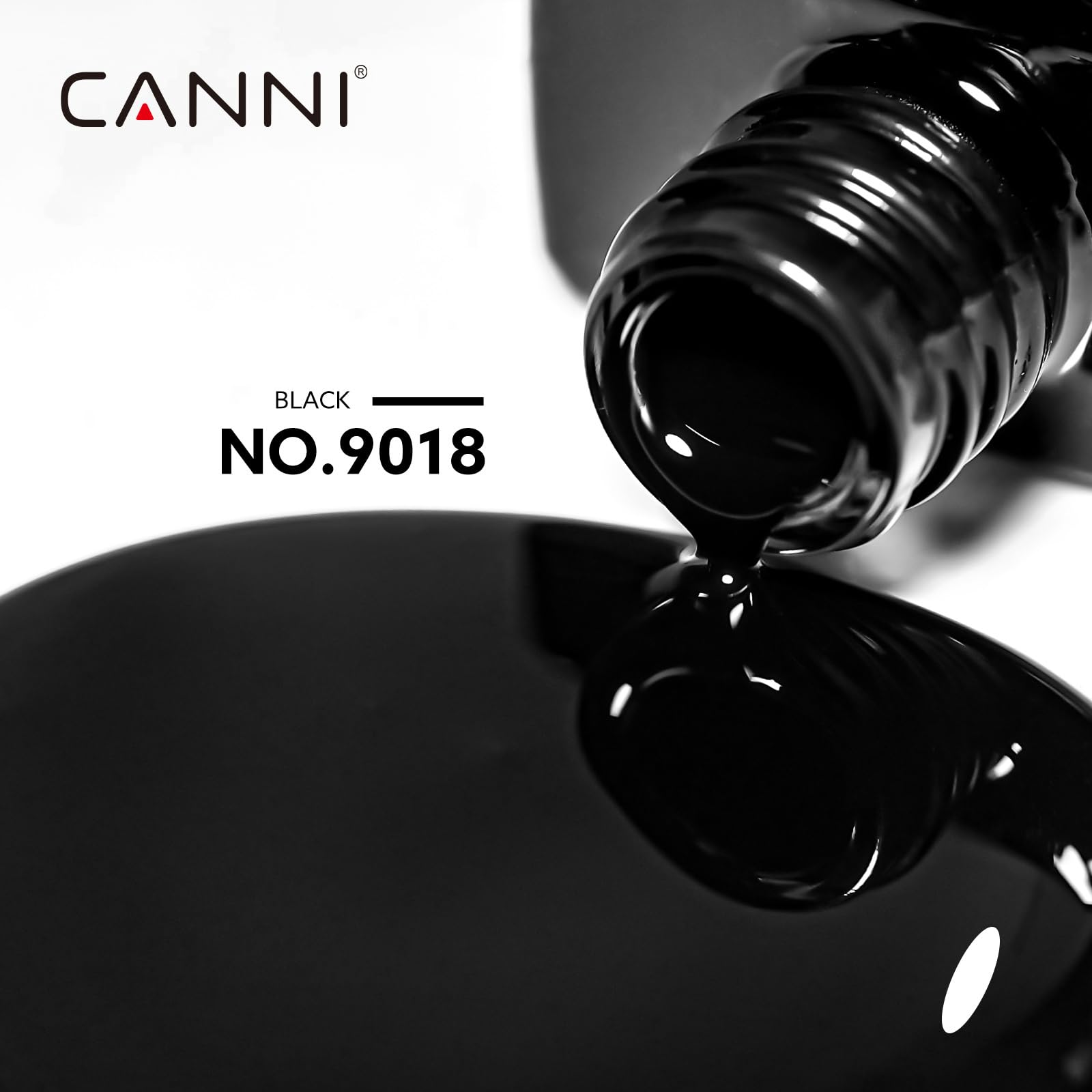 Close-up brush stroke highlights high-pigment formula for rich coverage with fewer coats.