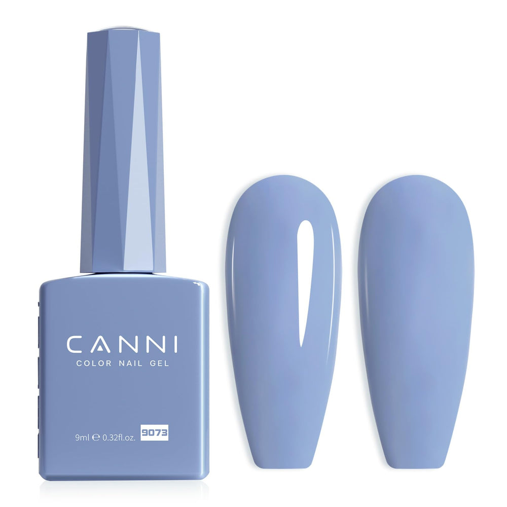 CANNI blue gel polish bottle for accurate color view during manicure