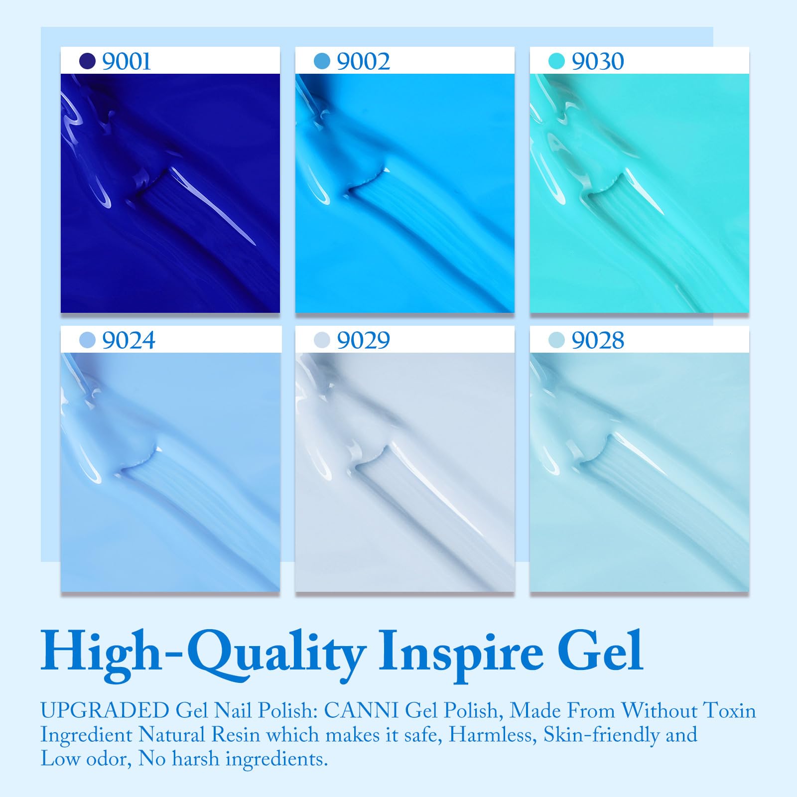 CANNI glossy finish close-up for durable gel look