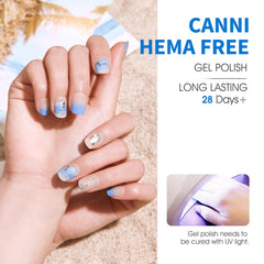 CANNI swatch board displaying all ocean-inspired hues