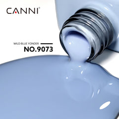 CANNI blue gel polish swatches display true shade on nails