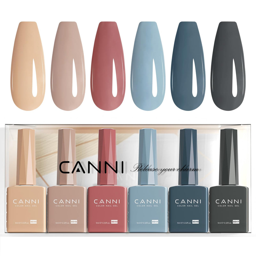 Esmalte CANNI: botellas colores diseño único para ver tono con precisión
