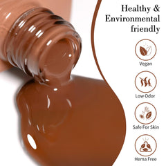 Close-up of CANNI cap highlighting a low-odor formula for comfortable at-home manicures.