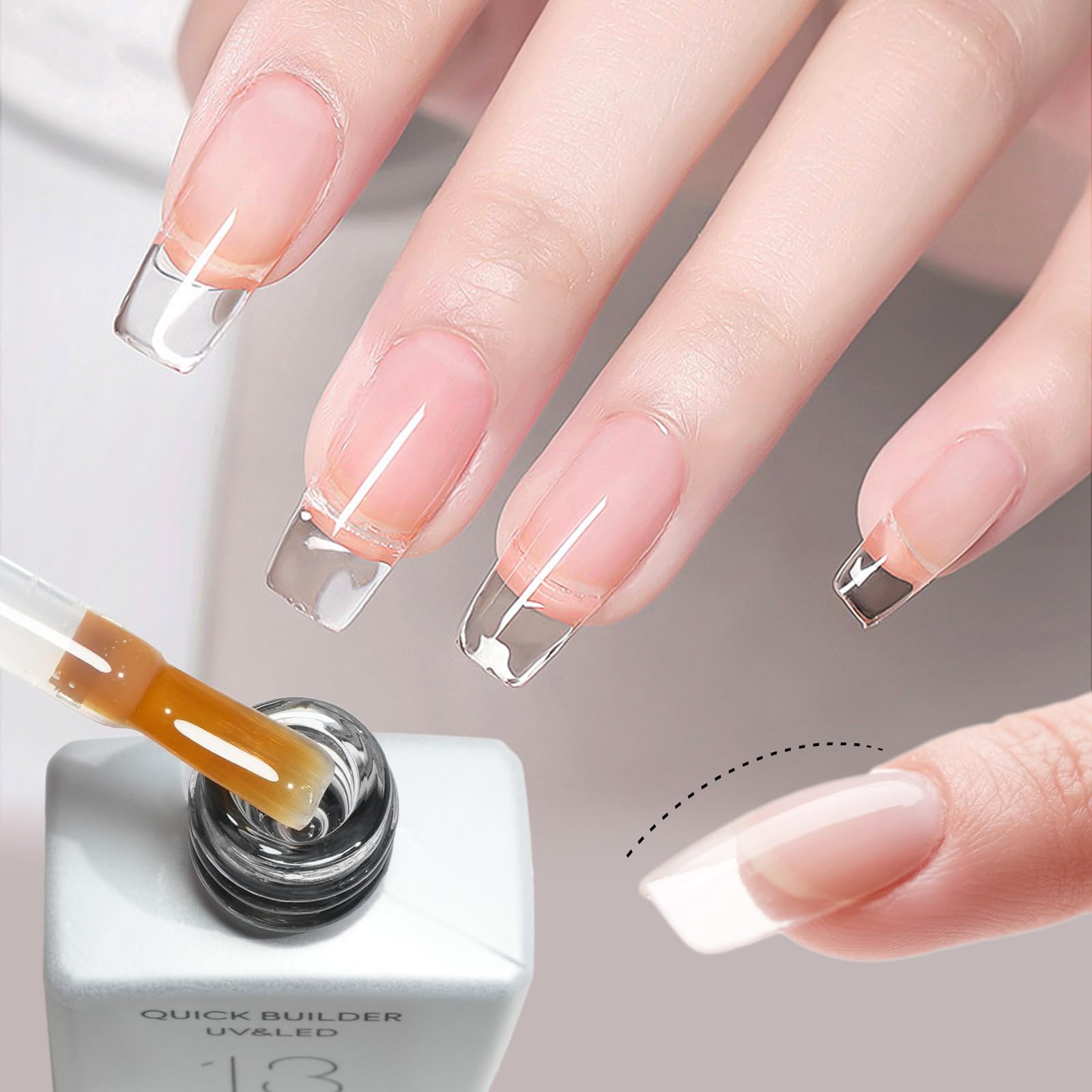 CANNI Builder Nail Gel capa auto nivelante para principiantes
