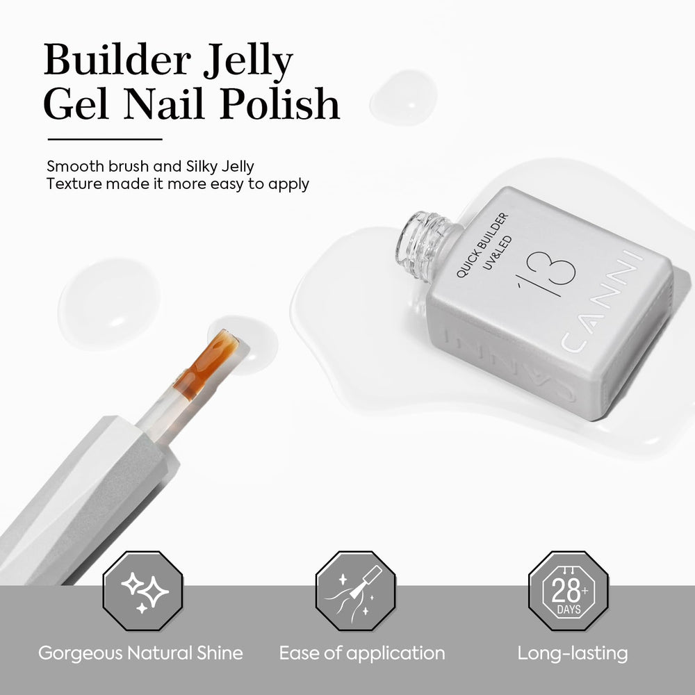 Protección y fortalecimiento de uñas naturales con CANNI Builder Nail Gel