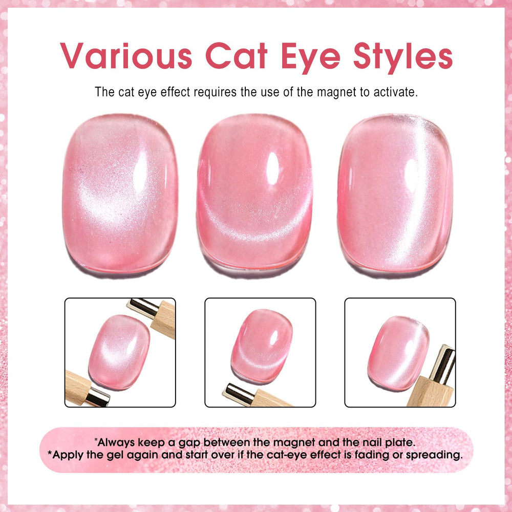 CANNI lilac cat-eye gel polish offers subtle magnetic glow for chic looks.