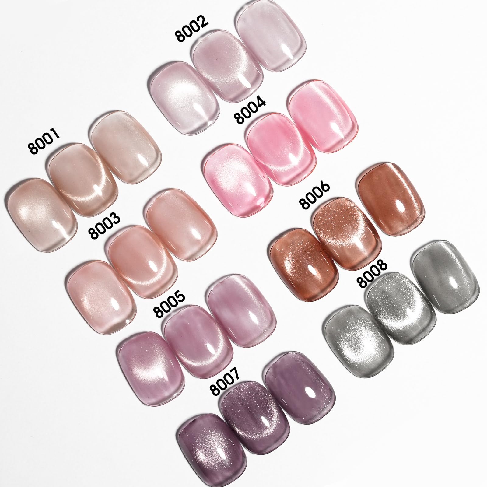 CANNI red cat-eye gel polish offers bold magnetic effect for statement nails.