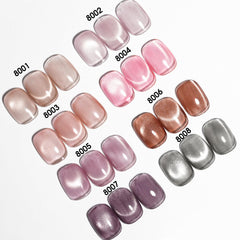 CANNI red cat-eye gel polish offers bold magnetic effect for statement nails.