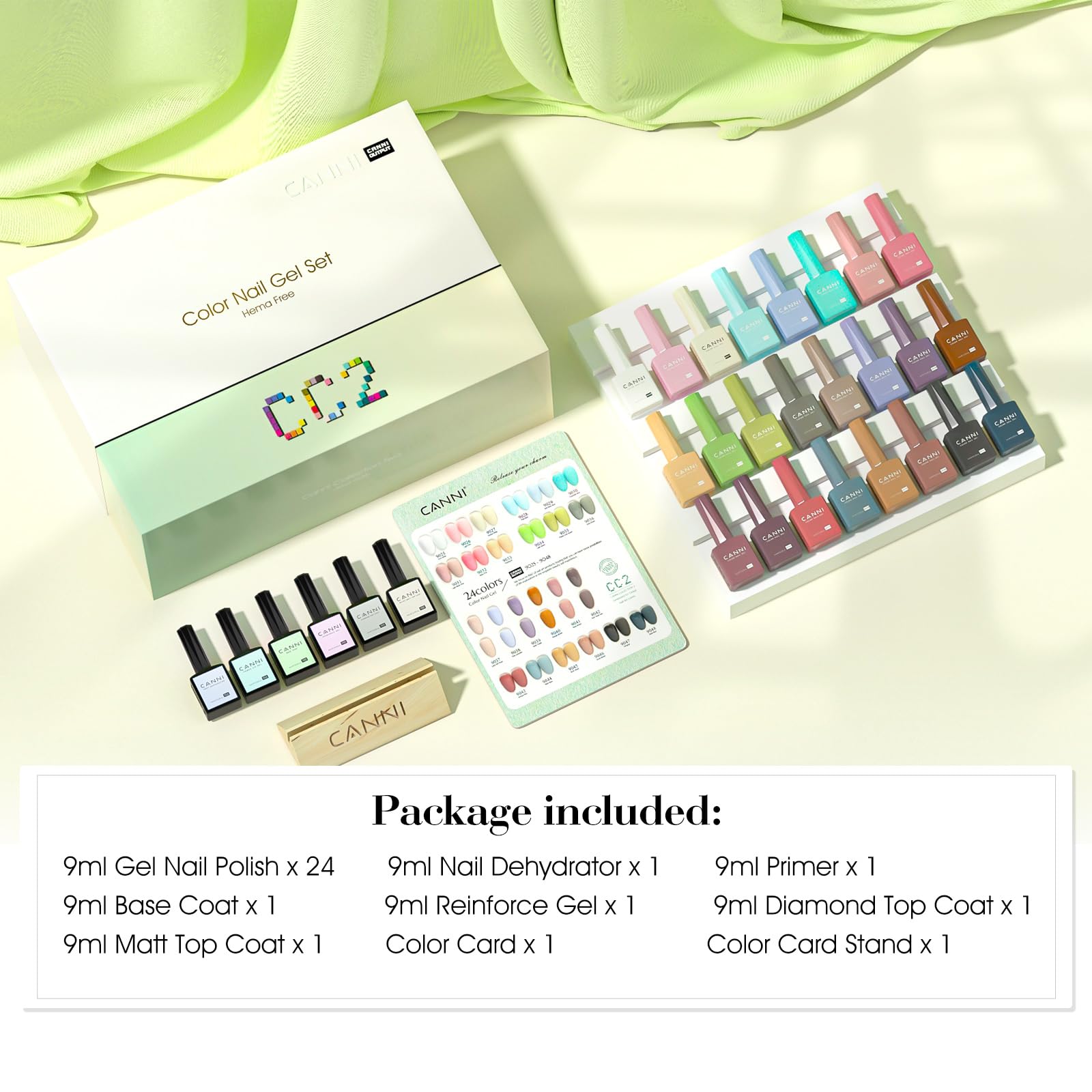 CANNI CC2 at-home salon quality finish for glossy nails