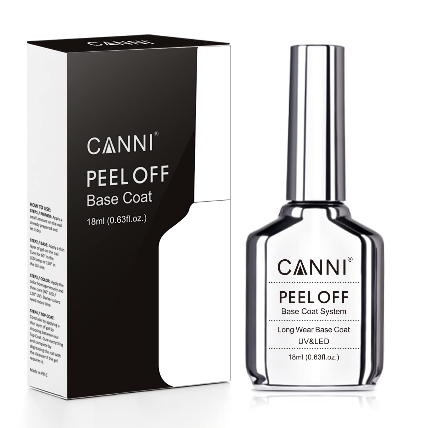 CANNI Clear Top Coat for natural nails provides protective smooth layer