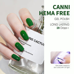 CANNI color bottle view demonstrates rich shade for at-home manicure decisions.