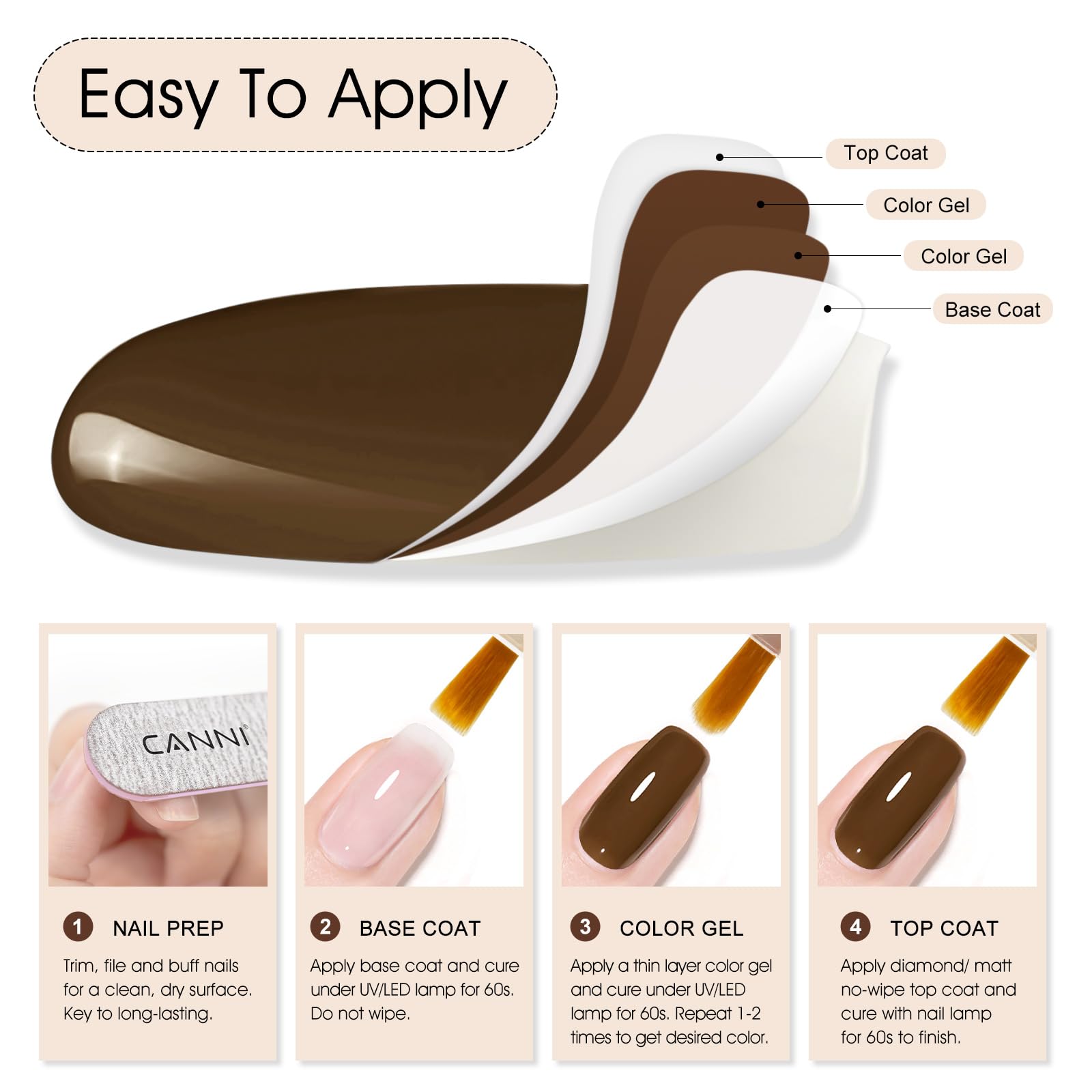 CANNI DIY manicure scene illustrating easy home use