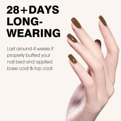 CANNI swatch displaying deep brown shade with high-gloss finish