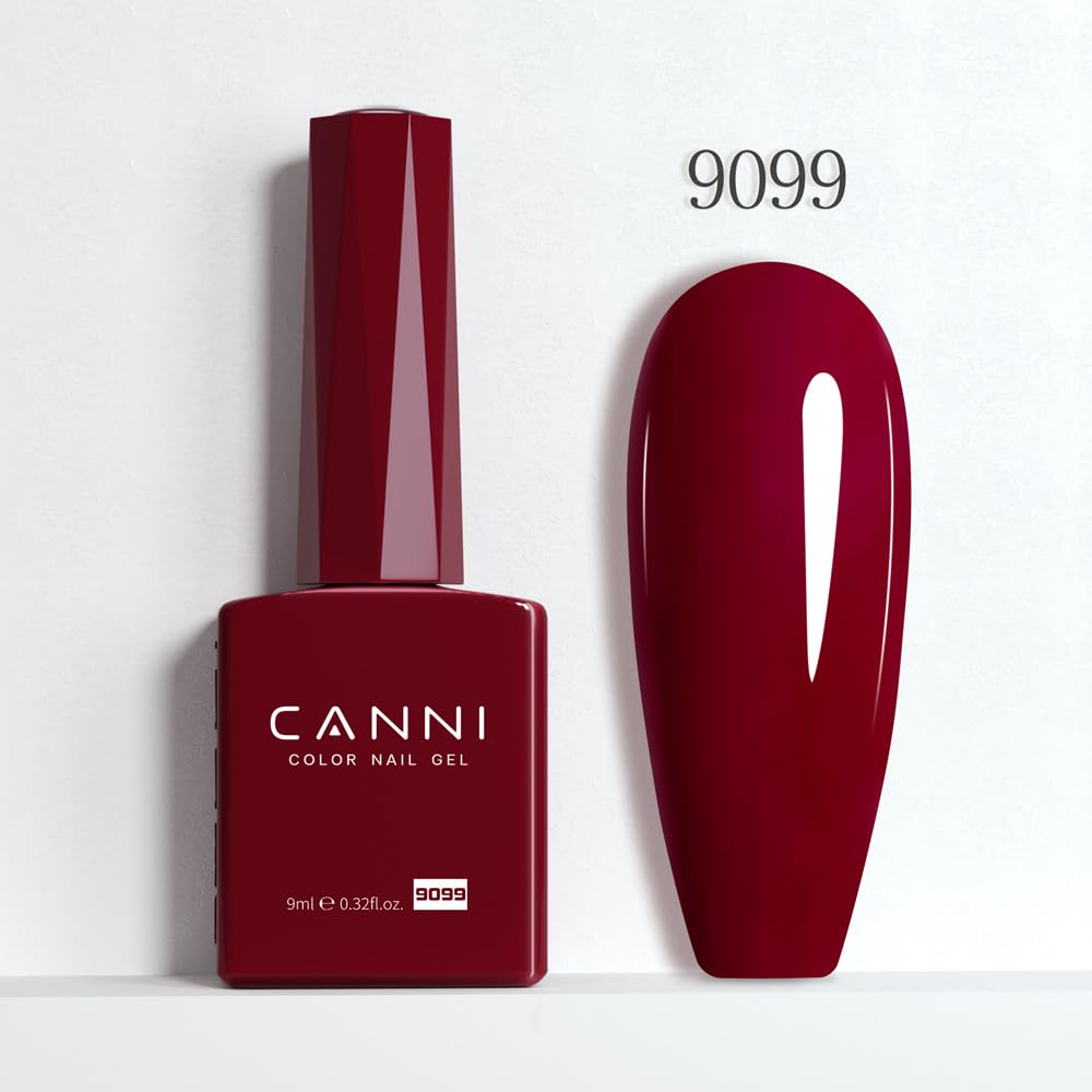CANNI Dark Red gel polish ideal for at-home salon results