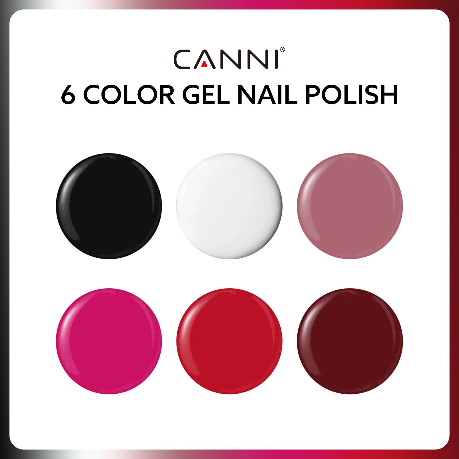 Esmalte gel CANNI negro para un look intenso y elegante
